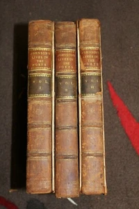 The Lives Of The Most Eminent English Poets By Samuel Jackson Vols 1,2,3 1801 - Imagen 1 de 9