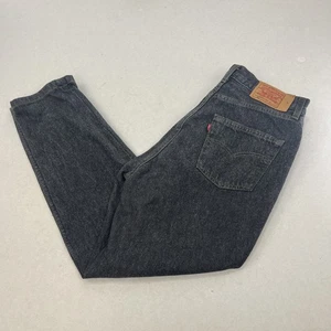 Levi's 901 Jeans Womens W34 L30 Made In USA Mom Jeans Black 90's Vintage - Picture 1 of 15