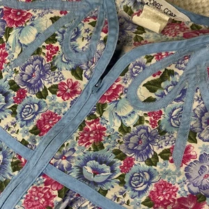 Modelos Abrigo Estampado Floral Cremallera Frontal Tumbona Casa Vestido Bata Azul Rosa Talla 18 - Imagen 1 de 11