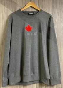Dsquared2 Herren Pullover Grau Sweatsirt Größe XXL Neu Ohne Etikett - Bild 1 von 7