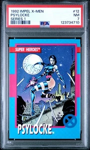 PSA 7 Psylocke - 1992 Impel Marvel X-Men Series 1 #12 - Picture 1 of 2