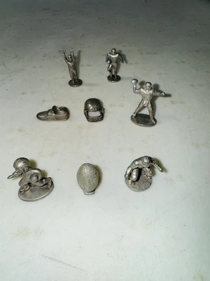 NFL Football 1998 Collectors Monopoly Board Game Replacement pewter tokens - Image 1 of 2