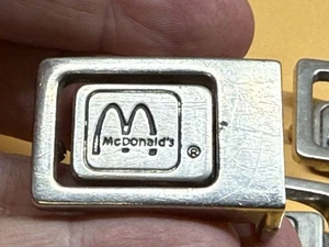 McDonald’s Belt Buckles Rare Collectible Employee Uniform Set Of 3 - Picture 1 of 7