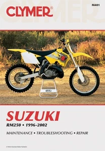 Suzuki RM250 1996-2002 Motorcycle Clymer shop service repair manual Haynes book - Picture 1 of 3