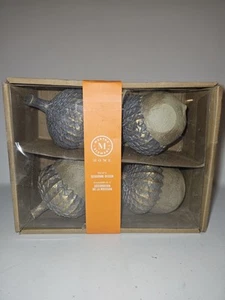 4pc Martha Stewart Acorn Set Autumn Fall Table Top Decor Thanksgiving New in Box - Picture 1 of 4