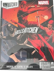 Marvel Unmatched Hell's Kitchen Daredevil vs Elektra vs Bullseye Board Game NIB - Picture 1 of 17
