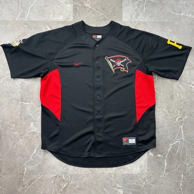 Vintage Pittsburgh Pirates Jersey Mens XL y2k Jolly Roger Colorblock Nike - Image 1 of 4