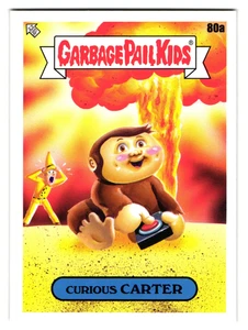 Curious Carter 2022 Garbage Pail Kids Curious George Parody Exact Card Shown - Bild 1 von 2