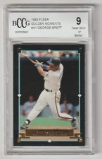 1993 Fleer Golden Moments George Brett A1 BCCG 9 Graded Kansas City Royals