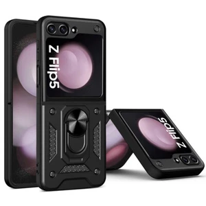 For Samsung Galaxy Z Flip6/Flip5 5G Case Shockproof Heavy Duty Ring Stand Cover - Picture 1 of 13