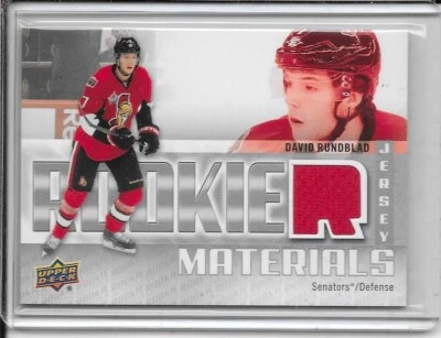 2011-12 Upper Deck David Rundblad Rookie Materials Jersey # RM-DR - Image 1 of 2
