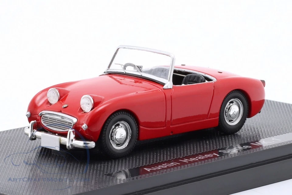 EBBRO 1/43 RESINA 1958-1961 AUSTIN HEALEY "FROGEYE" SPRITE MK1 INTERIOR ROJO/NEGRO Foto 1 de 4