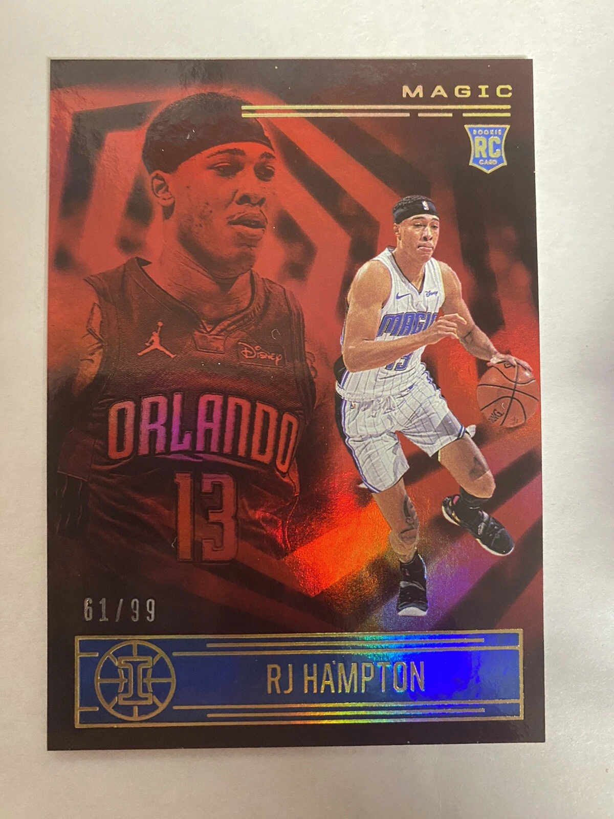2020-21 Panini Illusions Basketball RJ Hampton Rookie 61/99 Orolando Magic