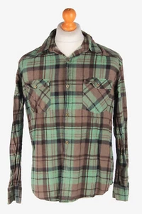 Flannel Shirt 90s Retro Men's Button Up Vintage Multi Size L-SH4144 - Picture 1 of 4