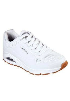 SKECHERS Mens Sport Casual Uno Supporto On Air Sneakers Uomo 52458 Bianco - Immagine 1 di 4