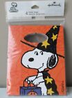 Hallmark Peanuts Snoopy & Woodstock Halloween Party Favor Bags Set of 4 New