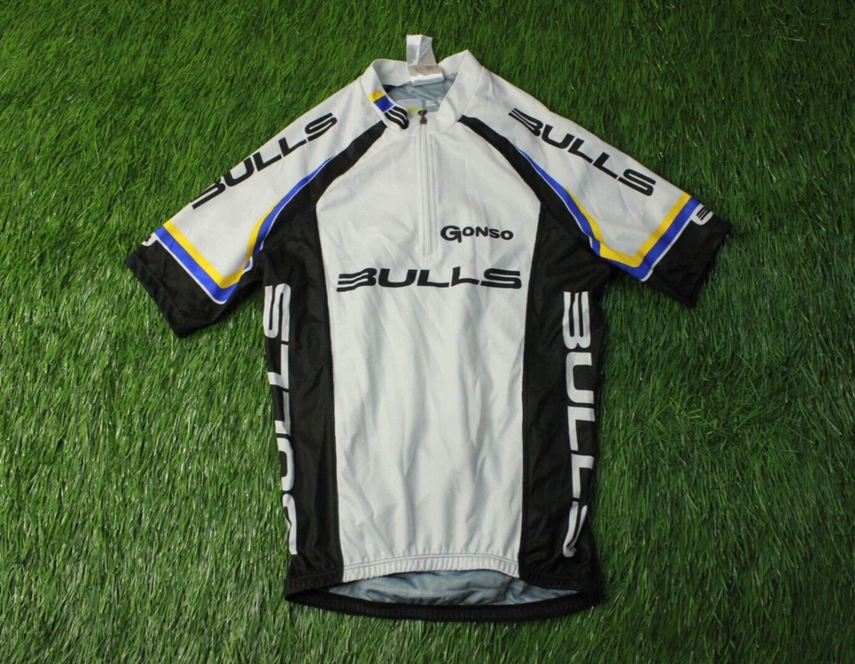 CAMISA CICLISMO HOMBRE MANGA CORTA JERSEY BULLS SHIMANO GONSO ORIGINAL TALLA M MEDIANA Foto 1 de 4