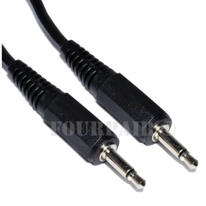 6ft - 3.5mm Male to Male Mono Audio Patch Cable Cord 1/8" TS Plug Mic Microphone - Picture 1 of 1