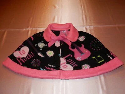 Bonitas Niñas Capelet Talla 4 Capa Corta Chaqueta Poncho Suéter Abrigo Capa Envoltura Foto 1 de 4