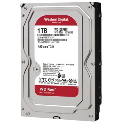 Western Digital Red 1TB WD10EFRX NASware 3.0 64MB SATA 6Gb/s 3.5 inch Hard Drive - Image 1 of 4