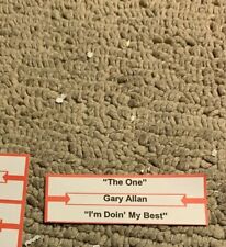 1 JUKEBOX TITLE STRIPS Gary Allan Country the one i'm doin my best  45