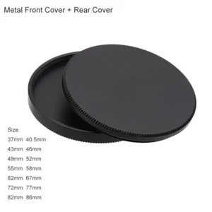 Metal 37/46mm-95mm Screw-in Front Rear Cap Sets for Universal Nikon Lens Filter - Picture 1 of 12