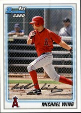 2010 Bowman Prospects Los Angeles Angels Baseball Card #BP86 Michael Wing