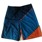 Oakley Mens Size 34 Board Shorts Active Swim Trunks Blue Orange Long