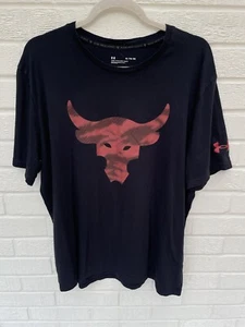 Under Armour Camicia Uomo Xtra Large Nera Progetto Rock Palestra Allenamento Sciolto - Foto 1 di 6