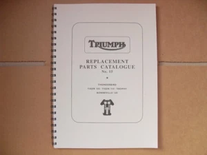 TRIUMPH VOREINHEIT TEILEBUCH FÜR 1959 650 & 500 MODELLE - Bild 1 von 1