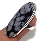 Snowflake Obsidian, Ring | Handmade Gift Size 6 Fresh Stock Deals AU T284