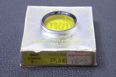 ✅ B & W SCHNEIDER YELLOW 2X 27MM FILTER GENUINE LENS OR CAMERA W/ BOX 112-2 - Image 1 of 2