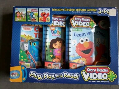 Story Reader Video Plus 3 Pack Storybook And Game Cartridge Thomas Dora Elmo... - Image 1 of 4