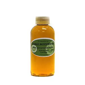 4 oz 100% PURE ORGANIC CHAULMOOGRA OIL ANTI AGING COLD PRESSED NATURAL FRESH - Picture 1 of 4