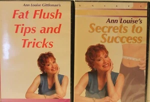 2 Ann Louise Gittleman secret to success DVD & Fat Flush tips and tricks CD lot - Imagen 1 de 4