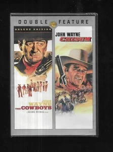 * OOP * Double Feature THE COWBOYS / CHISUM - John Wayne - RARE SEALED - Foto 1 di 2