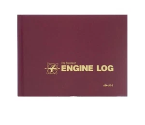 ASA Engine Log Book ASA-SE-2 Burgundy Red Hardcover "The Standard" - Bild 1 von 1