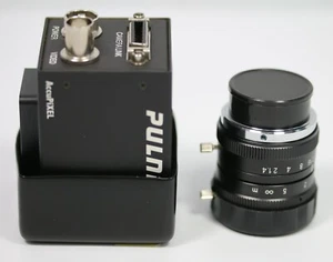 Minty PULNIX TM-1400CL Progressive Scan Shutter CCD Camera with Lens - MUST SEE! - Picture 1 of 12