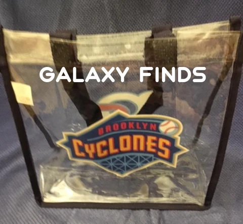 2023 BROOKLYN CYCLONES BC CLEAR TOTE BAG BASEBALL MINORS NEW Cover