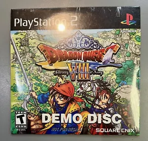 Dragon Quest VIII Demo Disc (Square Enix, 2005) PlayStation PS2 NEW Sealed - Picture 1 of 2