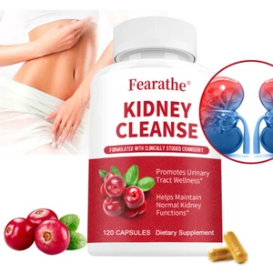 Kidney Health Cleanse Support Detox Natural Supplement High Quality - Picture 1 of 13