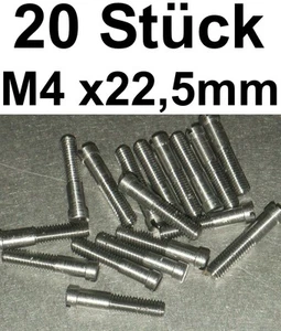 20x TORNILLO DE AJUSTE TORNILLO M4 22,5mm NUEVO - Imagen 1 de 1