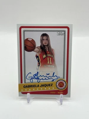 Gabriela Jaquez 2022 Topps McDonald Paper Auto - Image 1 of 2