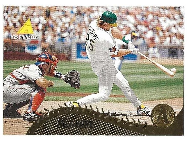 Pinnacle #196 1995 Mark McGwire Oakland Athletics BV $1,25 Foto 1 de 1