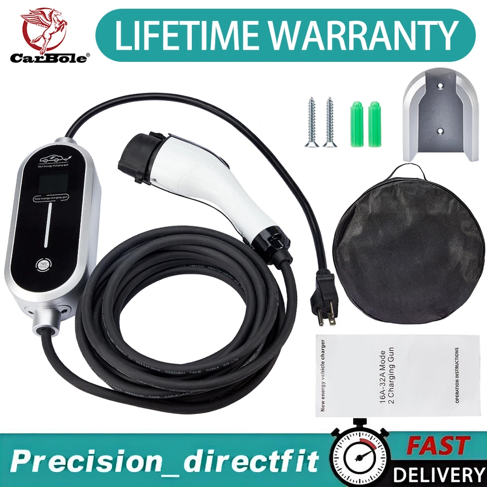 Cable de carga EV portátil nivel 2/1 110V a 240V y 8A/10A/13A/16A Foto 1 de 4