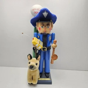 Steinbach Nussknacker Americas Heroes 19" Polizist Polizist Polizeihund signiert Germany - Bild 1 von 11