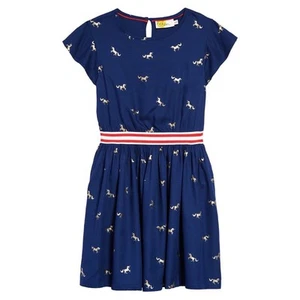Boden Unicorn Stripe Waist Dress Size 6/7 - Picture 1 of 4
