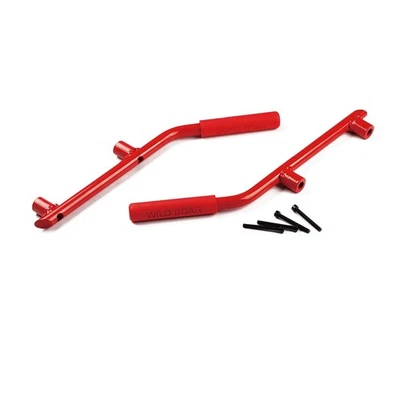 Manijas de agarre traseras de acero rojas para Jeep Wrangler JK Unlimited 2007-2018 Foto 1 de 4