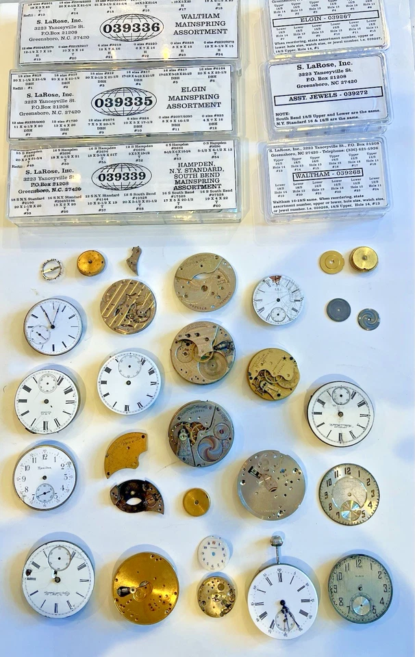 Lote de herramientas de movimiento vintage de relojero Howard Elgin Waltham - ¡RARO! Foto 1 de 4