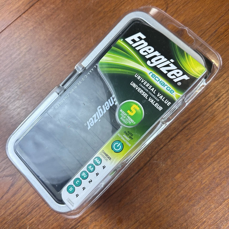 Energizer Recharge Universal Battery Charger CHFCV AA AAA C D 9V NiMH NiCd - Image 1 of 4